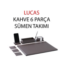 Gıpta Sümen Takımı Lucas 6 Parça Kahve 4-8128000-2071