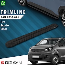 S-dizayn Fiat Scudo 3 Uzun Şase Trimline Gri Yan Basamak 248 Cm 2020 Üzeri