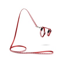 Hnrlıshp Beeztees Yavru Kedi Göğüs Tasması Ve Gezdirme Kayışı 120cm, Kırmızı, 16-25cm Boyun, 23-36cm