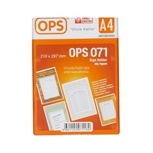 Ops Afiş Taşıyıcı A4 Duvar Tipi Dp 071