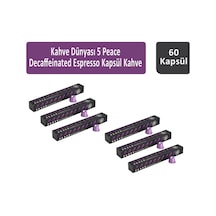 Kahve Dünyası 5 Peace Decaffeinated Espresso Kapsül Kahve 6 x 10'lu