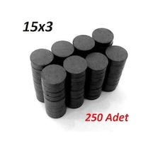 250 Adet 15X3 Yuvarlak Mıknatıs Çok Amaçlı Süsleme Mıknatısı