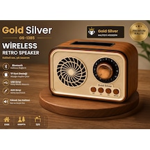 Gold Silver Gs-1385 Nostaljik Tasarım Bluetooth Kablosuz Hoparlör