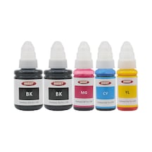 Ekoset Canon G4400 G4410 G4411 Uyumlu Renkli Mürekkep 5'li Set