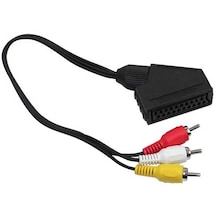 Scart Adaptör Dişi/Rca Erkek 1.2 M Kablo