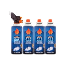 Chermik 4 Adet 227 Gr Gaz Kartuş + Pürmüzlü Kamp Seti
