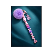 Genel Markalar Kişiye Özel Çanta Aksesuarı/isimlik/charm Pembe Pembe