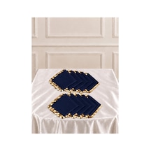 Lacivert Gold Pullu Şifon Halay Mendili ,kına Mendili,hediyelik Mendil,gelin Damat Düğün Kına Bride Nişan 5adet Lacivert - 921787403