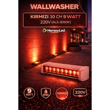 Alles Wallwasher Kırmızı 30 Cm 9 Watt 220v Kırmızı