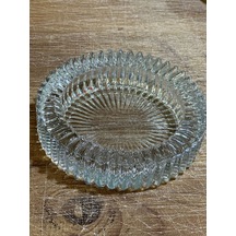 Kristal Lüx X 1 Adet Cam Küllük 14cm.hi066 Cam Yeşil Yuvarlak