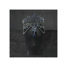 Alınlıklı Gelin,kına,nişan,söz,after,bride,party Taç Lacivert - 761363335 Lacivert