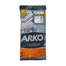 Arko Tıraş Bıçağı 5li Tek Bıçak 2'li Ekonomik Paket - 2 Adet Tarı