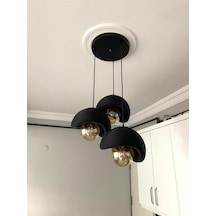 Beton Görünümlü Modern Şık İskandinav Tarz 3 Başlıklı Avize 25cm Ampul Dahil Değildir Nestvibe Krem