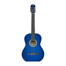 Klasik Gitar Tam Boy 4/4 Düz Mavi Sap Ayarlı Üst Kalite