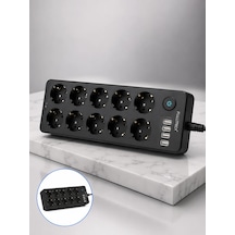 Lexroo Akım Korumalı 10'lu Grup Priz Usb Ve Type-c Çıkışlı Çoklu Diğer