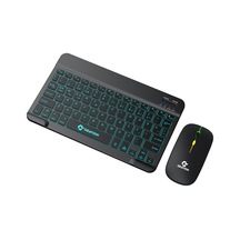 Km-bt35 Işıklı Bluetooth Kablosuz Klavye Mouse Seti Siyah, Şarjlı Türkçe Q, Tablet Telefon Laptop Uyumlu, Sessiz Mini Combo Diğer