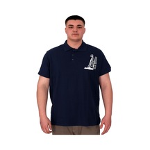 Mode Xl Büyük Beden Erkek T-shirt Polo Sea Bound U25303 Indigo İndigo