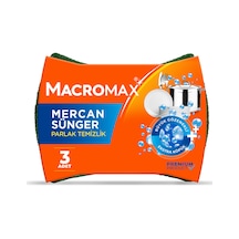 Macromax Mercan Sünger 3'lü 3 Adet