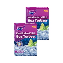 Kendinden Kilitli Buz Torbası 196 Buz Küpü İkili Set