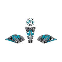 Gogo CF Moto 250 SR Gri Mavi Tank Pad