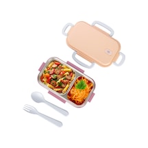 Emilahome Aura Beslenme Kabı Çelik Bölmeli 150-300 Ml 2 Bölmeli Pembe - 865597056 Pembe