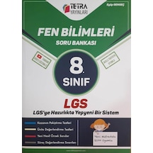 Tetra Yayınları 8. Sınıf Lgs Fen Bilgisi Soru Bankası 2021-2022