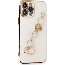 Newface Apple Uyumlu iPhone 13 Pro Max Kılıf Esila Silikon Lvsqvr - 79 - Beyaz