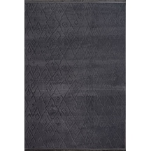 Plato Halı Opqo İskandinav Premium Yıkanabilir Polyester Kaymaz Taban Antrasit Halı