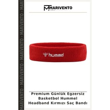 Premium Günlük Egzersiz Basketbol Hummel Headband Kırmızı Saç Bandı