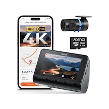 70mai 4k Araç Kamerası Ön Ve Arka, Dahili Wi-fi 6 Ve Gps Araç Kamerası, Süper Gece Görüşü, Adas, 3'' Ips Ekran, 24 Saat Park Modu, Hızlandırılmış, Döngü Tanıma...-122106