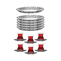 Paşabahçe Aurora 18 Parça Çay Pasta Seti