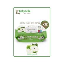 Babybella Apple Islak Mendil 120 Yaprak 12'li Set