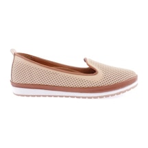 Dgn 201-1-22y Kadin Lazer Baskili Comfort Ayakkabi 201-1-2135-R0919 Krem