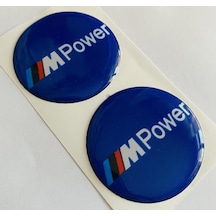 Mpower Damla Etiket Sticker 5x5cm 2'li Lacivert