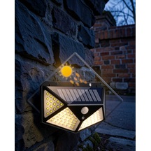 Bahçe Lambası 100 Led Sensörlü Su Dayanıklı Uczduvarlambası2 Çok Renkli