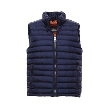 Kapitone Fermuarlı Lacivert Erkek Şişme Yelek 001