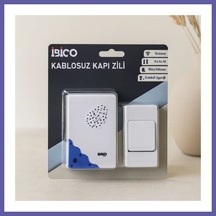 Bezos Pilli Kablosuz Kapı Zili - 50m, 16 Melodi Nıda