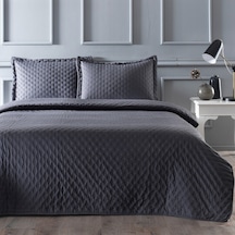 Linens Gardenia Çift Kişilik Yatak Örtüsü Seti Antrasit