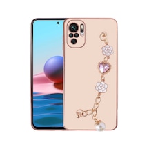 Zore Redmi Note 10 Kılıf El Tutamaçlı Kamera Korumalı Ogaa Taka Silikon Kapak - Pembe