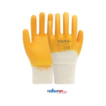 Sara S115 Nitril İş Eldiven İnterlock Astarlı İş Eldiveni