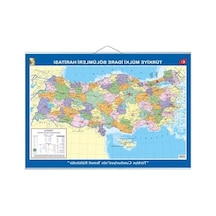 70x100 Cm Türkiye Siyasi-fiziki Harita, Çıtalı Tasarım 1000 x 1500 CM