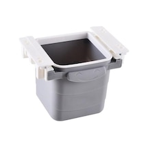 Sylar Mini Masa Çöp Kovası Plastik Tezgah Altı Geri Çekilebilir Yapışkanlı Görünmez Bölme Pratik