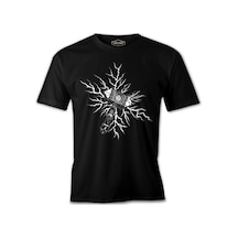 Viking Hammer Lightning Siyah Erkek Tshirt 001