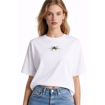 Ogc Ahtapot Oversize Unisex T-shirt Beyaz