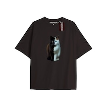 Adrift New York Baskılı Oversize Kalıp Unisex T-shirt Siyah