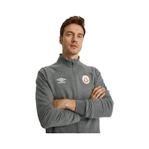 Gsstore Galatasaray Lisanslı Dik Yaka Fermuarlı Gri Sweat Gri