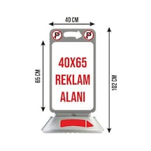 Reklam Park Dubası Çift Taraflı Gri Orta Boy Totem Duba