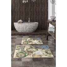 Alanur Trend Kaymaz Taban Dijital Banyo Takımı Kt444 Vizon