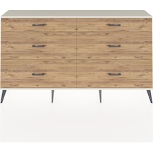 Arges Konsol 6 Çekmeceli 176x30x99 Çam-aytaşı/çam Çam-aytaşı/çam