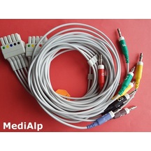 Mortara 250C Ekg Kablosu 10'Lu Lead Seti. Banana Uçlu